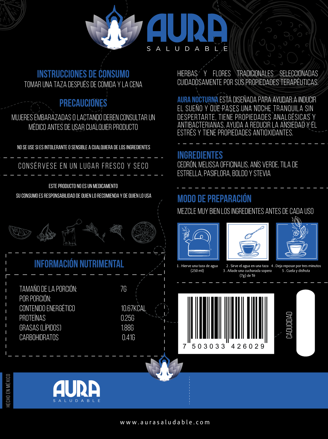 Etiqueta Te para Dormir