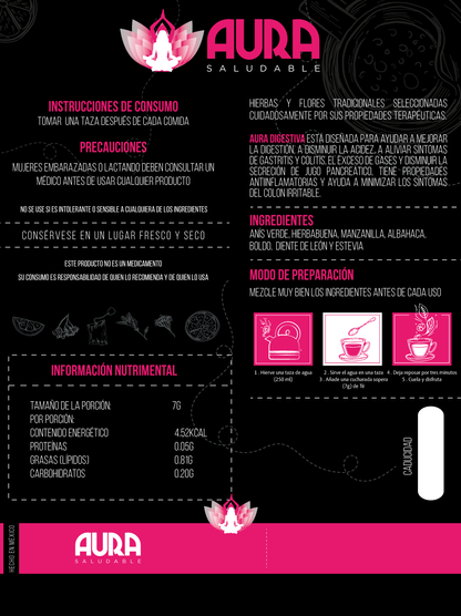 Etiqueta Te para la Gastritis