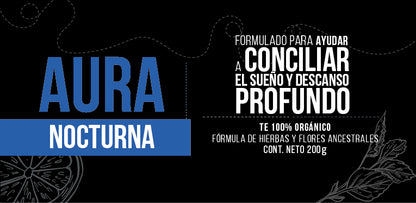 Aura Nocturna - Té 100% Natural para el Sueño 200g - Aura Saludable