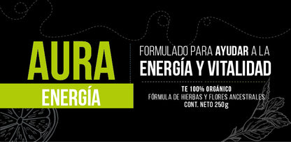 Aura Energía - Té para Energia & Tisana Frutal | 100% Natural - 250g
