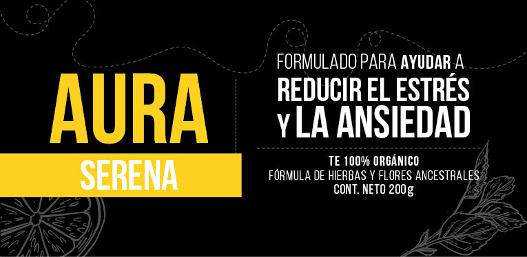 Aura Serena - Té para el Estrés y Ansiedad | 100% Natural - 200g