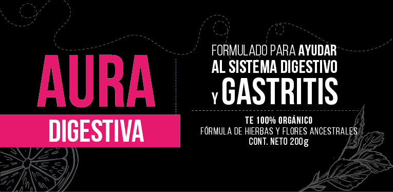 Aura Digestiva - Té 100% Natural para la Acidez 200g - Aura Saludable